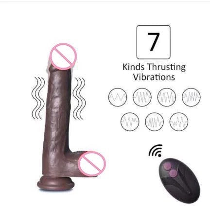 Realistic Chocolate Dick with Remote PassionGalore